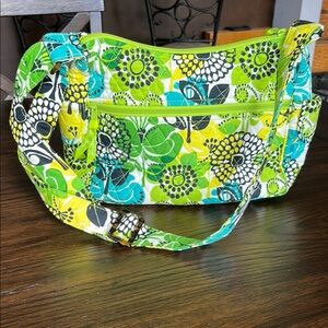 Vera Bradley - Little Betsy - Floral Green and Yellow Women’s Shoulder Bag